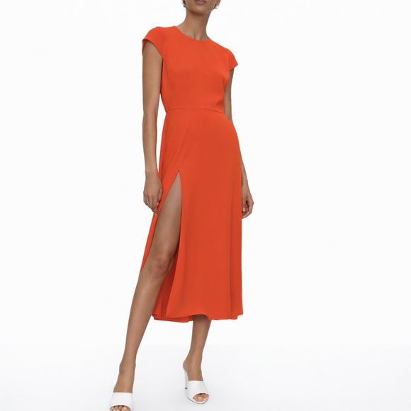 Babaton Dresses & Skirts - Aritzia Babaton “Hampton” Dress Women’s Size 6 – Burnt Orange